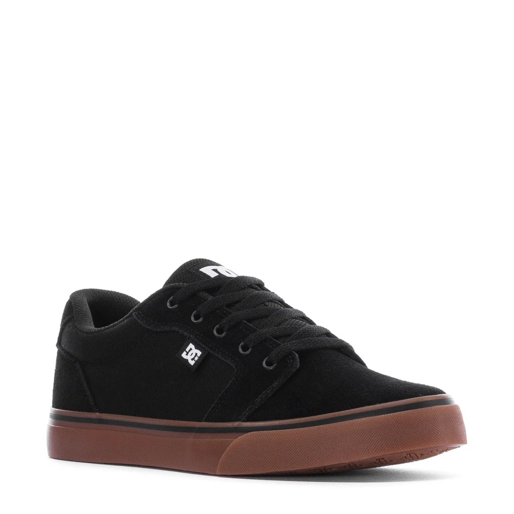 DC Anvil Black Sneakers with Brown Soles - Picture 2 of 6